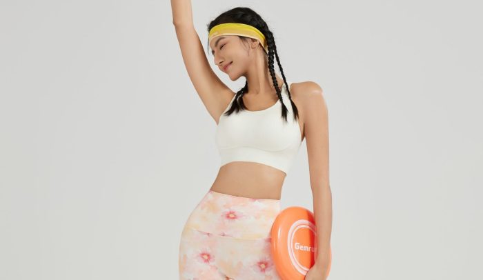 Swiftly Tech Cropped Racerback Workout Bra High Support | Yoga | Gym - B23S0006 - Image 4