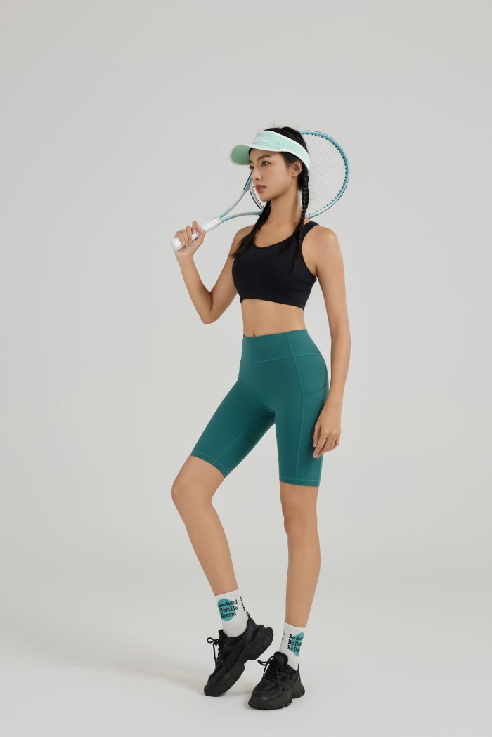 Swiftly Tech Cropped Racerback Workout Bra High Support | Yoga | Gym - B23S0006 - Image 2