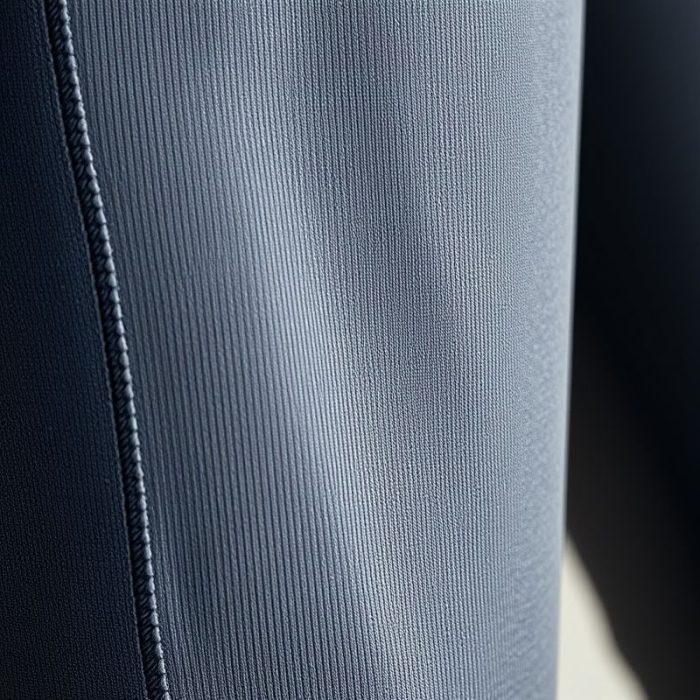 Close-up of Pima Cotton fabric and stitching on flared workout pants womens flare leggings tall, highlighting texture and quality.