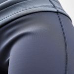 Close-up of the yoga crop top fabric from flare leggings Australia, showcasing texture, stitching, and premium material quality.
