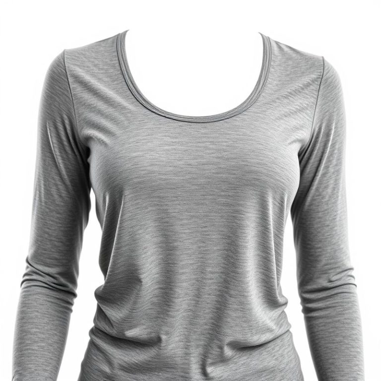 A long sleeve yoga top in Heather Grey, part of yoga outfits for women, on a white studio background.