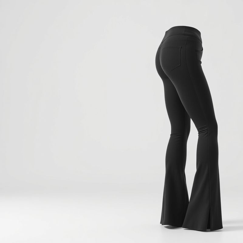 warrior 111 flare black yoga pants with functional pockets