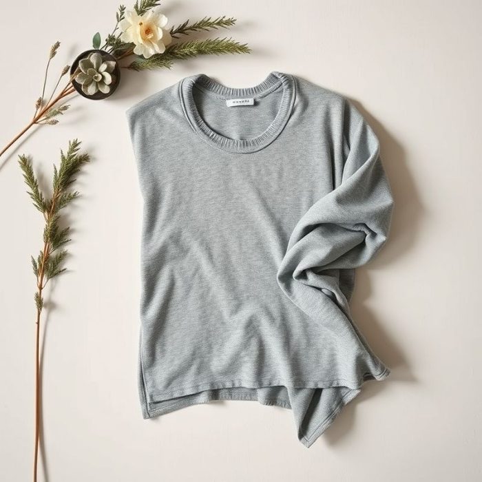 Heather Grey boho poncho from leggings australia online, folded flat on a neutral surface.