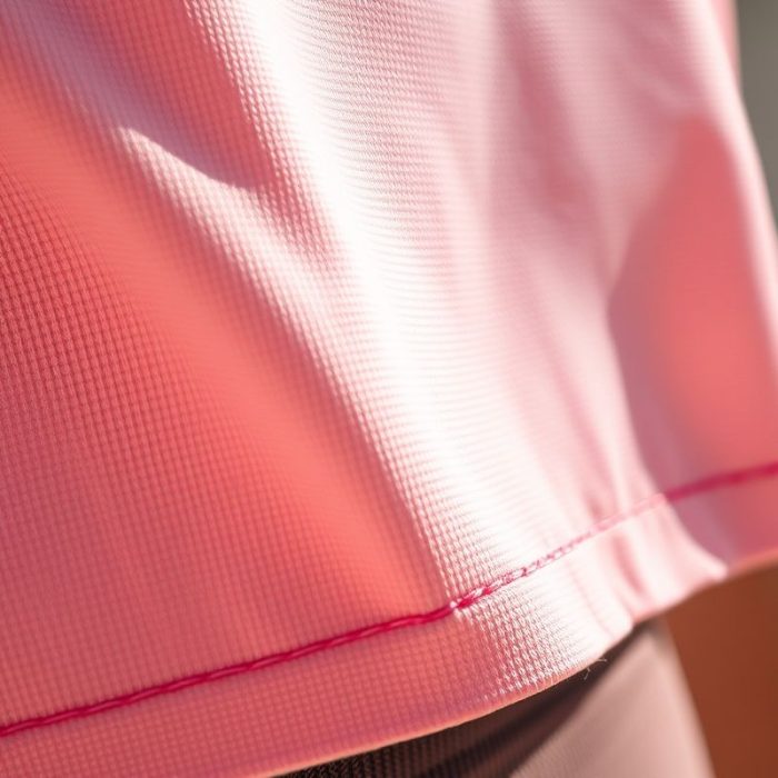 Close-up detail of the yoga crop tops and flare active pants fabric texture and stitching.
